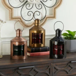 Buy 🎉 Studio 350 Multi Iron Rustic Lantern (Set Of 3) - 5 X 5 X 11 🛒