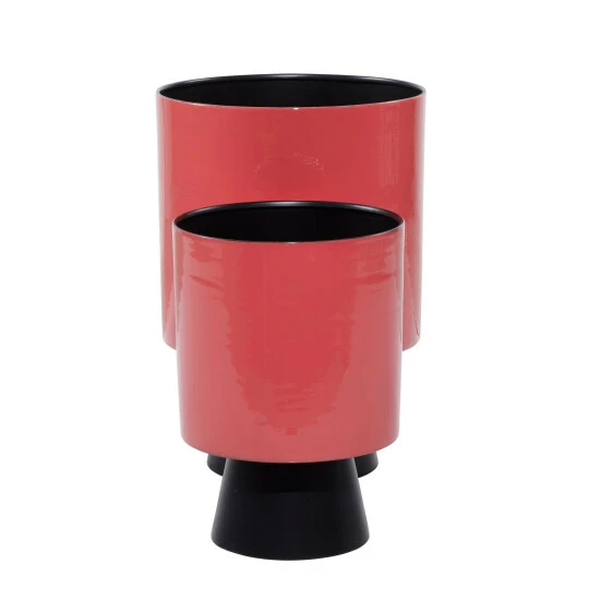 Best Pirce 🥰 Studio 350 Iron Modern Planter 14 X 10 X 10 - 10 X 10 X 14Round Grey 💯 - Image 4