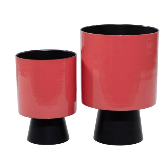 Best Pirce 🥰 Studio 350 Iron Modern Planter 14 X 10 X 10 - 10 X 10 X 14Round Grey 💯 - Image 8