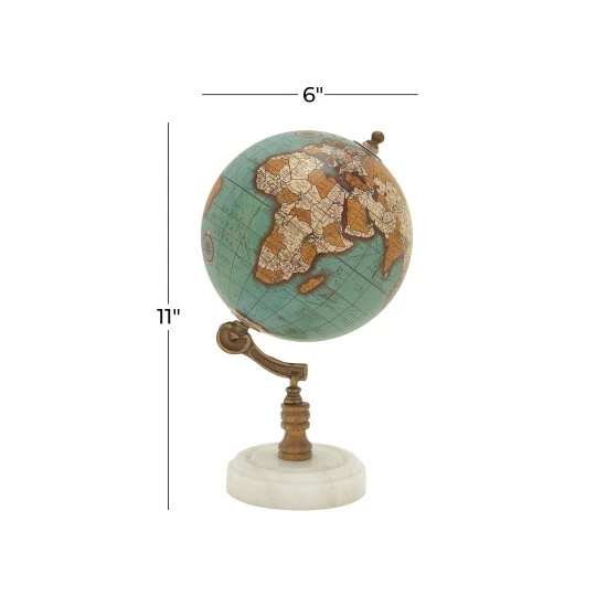 Cheapest 😉 Studio 350 Aquamarine PVC Contemporary Globe 11 X 7 X 7 💯 - Image 3