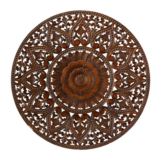 Brand new 🎁 Studio 350 Wood Bohemian Carved Floral Wall Decor White ⌛ - Image 2
