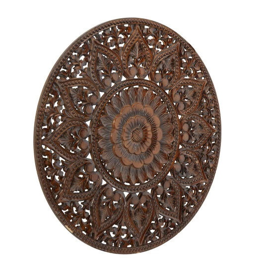 Brand new 🎁 Studio 350 Wood Bohemian Carved Floral Wall Decor White ⌛ - Image 3