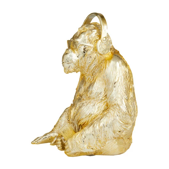 Cheapest 🎉 Studio 350 Gold Polystone Gorilla Sculpture - 10"L X 10"W X 14"H 💯 - Image 3