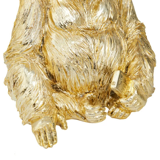 Cheapest 🎉 Studio 350 Gold Polystone Gorilla Sculpture - 10"L X 10"W X 14"H 💯 - Image 5