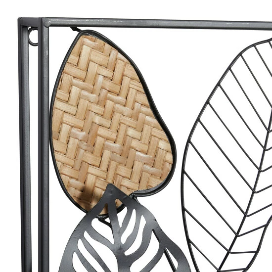 Hot Sale 👍 Studio 350 Black Iron Contemporary Wall Decor Floral And Botanical (Set Of 2) 🥰 - Image 3