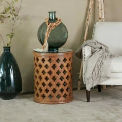 Best Pirce 🥰 Studio 350 Brown Wood Rustic Accent Table 👏
