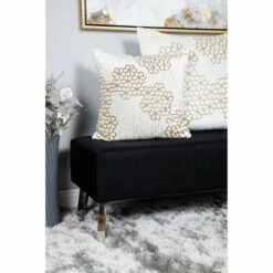 Flash Sale 🔥 Studio 350 Velvet Decorative Throw Pillow W/ Beaded Honeycomb Pattern 🧨