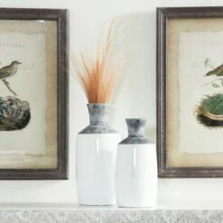 Best Pirce ❤️ Studio 350 White Ceramic Coastal Vase (Set Of 2) ✨