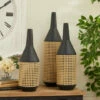 Deals 😉 Studio 350 Brown Metal Contemporary Vase (Set Of 3) 🎁