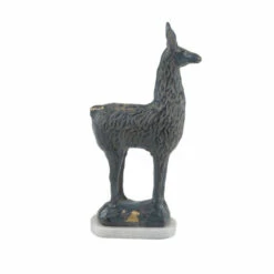 Flash Sale ❤️ Studio 350 Eclectic 12 X 6 Inch Black Llama Paper Mache Sculpture 🤩