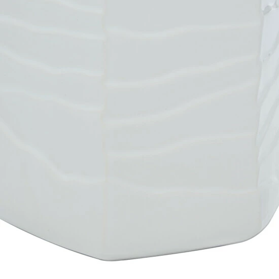 Best deal 😀 Studio 350 White Ceramic Contemporary Vase 7 X 7 X 7 - 7 X 7 X 7 😉 - Image 5