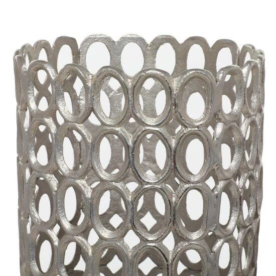 Cheapest 👍 Studio 350 Aluminum Contemporary Vase (Set Of 2) Silver 🎉 - Image 5