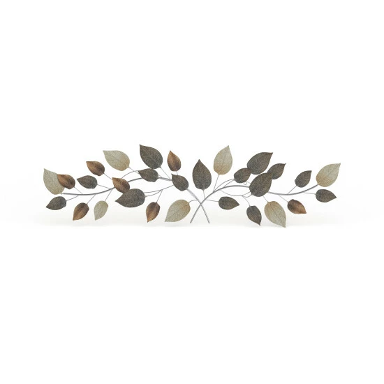 Promo 💯 Studio 350 Brown Metal Traditional Wall Decor Floral And Botanical 15 X 50 X 2 😍 - Image 8