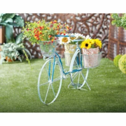 Coupon 𧨠Studio 350 Blue Iron Vintage Plantstand 28 X 50 X 17 - 50 X 17 X 28 π