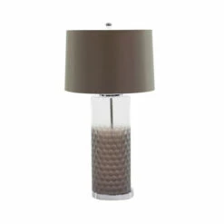 Promo 👍 Studio 350 Brown Glass Natural Table Lamp 31 X 16 X 16 ⌛