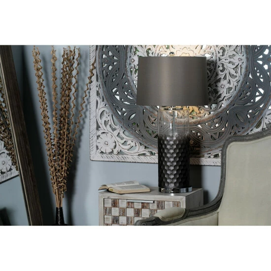 Promo 👍 Studio 350 Brown Glass Natural Table Lamp 31 X 16 X 16 ⌛ - Image 6