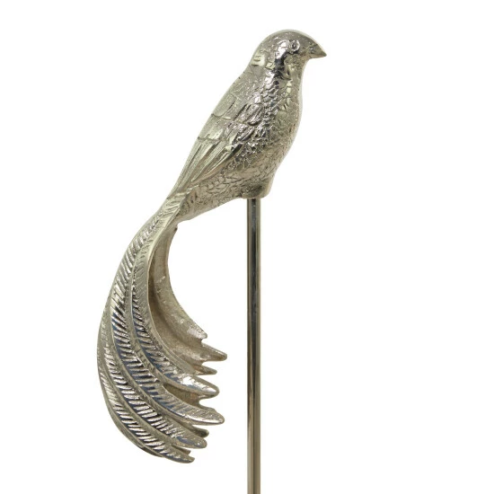 Wholesale ๐ Studio 350 Silver Aluminum Eclectic Birds Sculpture ( Set Of 2) - S/2 32", 27"H ๐ - Image 4