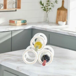 Coupon 😀 Studio 350 Wood Farmhouse Wine Rack 11 X 11 X 8 - 11 X 8 X 11 White 👏