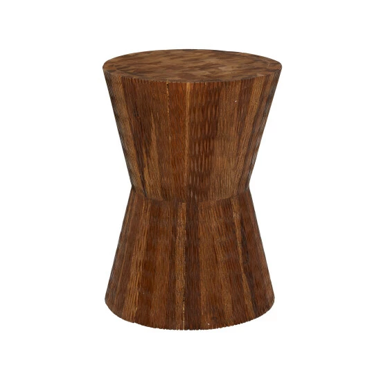Best Pirce 💯 Studio 350 Brown Teak Wood Contemporary Stool 18 X 13 X 13 - 13 X 13 X 18 🔔 - Image 2