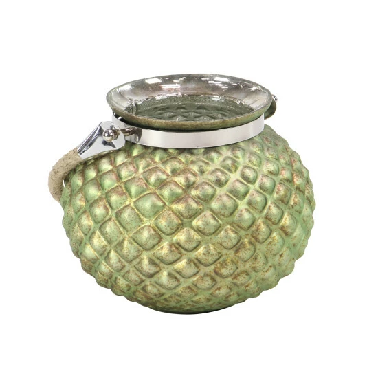 Flash Sale 🎁 Studio 350 Green Glass Natural Candle Holder Set Of 2 9 X 11 X 11 💯 - Image 4