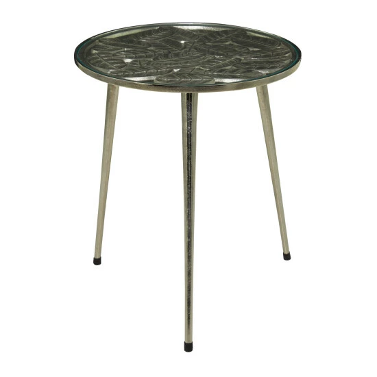 Budget 👏 Studio 350 Aluminum Contemporary Accent Table - 20 X 19 X 22 Silver ⌛ - Image 2