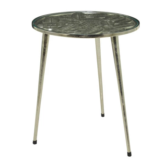 Budget 👏 Studio 350 Aluminum Contemporary Accent Table - 20 X 19 X 22 Silver ⌛ - Image 3