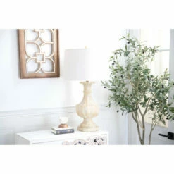 Brand new 😀 Studio 350 Beige Polystone Coastal Accent Lamp 31 X 8 X 8 😀