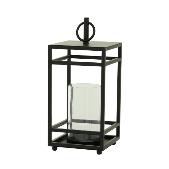 Promo ๐ Studio 350 Black Metal Contemporary Lantern 19 X 8 X 8 - 8 X 8 X 19 ๐ - Image 3