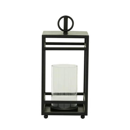 Promo ๐ Studio 350 Black Metal Contemporary Lantern 19 X 8 X 8 - 8 X 8 X 19 ๐ - Image 7