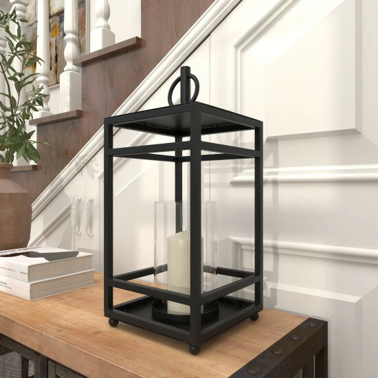 Promo ๐ Studio 350 Black Metal Contemporary Lantern 19 X 8 X 8 - 8 X 8 X 19 ๐ - Image 8