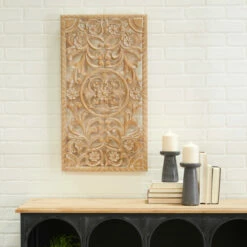 Top 10 🌟 Studio 350 Brown Wood Bohemian Floral Wall Decor 🎉