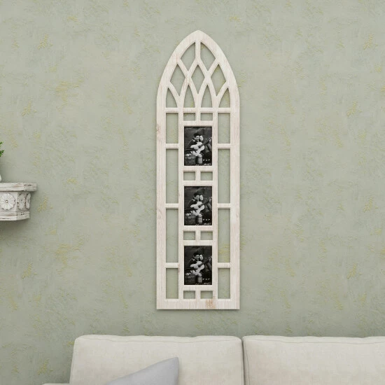 Promo 🔥 Studio 350 Light Brown MDF Vintage Wall Photo Frame Family 47 X 14 X 1 ❤️ - Image 5