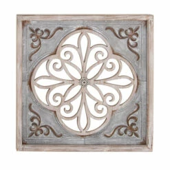 Best deal 👍 Studio 350 Grey Wood Farmhouse Wall Decor Ornamental 36 X 36 X 1 🎉
