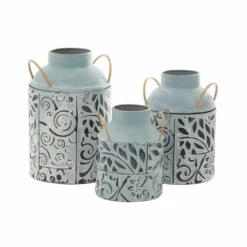 Best reviews of 💯 Studio 350 Blue Iron Farmhouse Vase (Set Of 3) - 6 X 7 X 8 ⌛