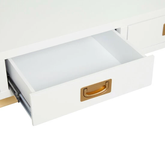 Coupon 👍 Studio 350 MDF Contemporary Console Table - 47 X 20 X 30 White ✨ - Image 5