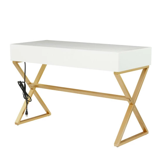 Coupon 👍 Studio 350 MDF Contemporary Console Table - 47 X 20 X 30 White ✨ - Image 7