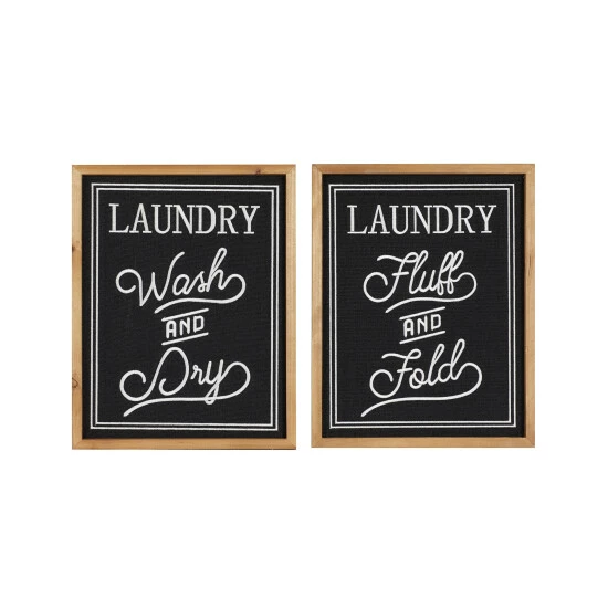 Hot Sale 🎉 Studio 350 Black Wood Farmhouse Wall Decor Text (Set Of 2) 👏 - Image 2