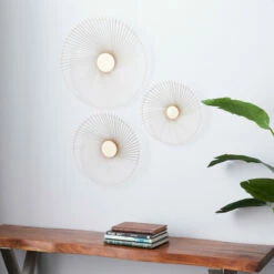 Cheapest 🤩 Studio 350 Gold Iron Contemporary Wall Decor (Set Of 3) 🎁