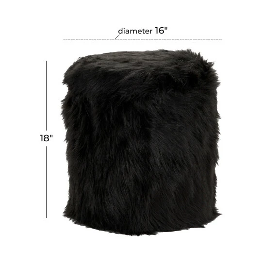 Deals 😀 Studio 350 Black Pine Wood Contemporary Storage Stool 18 X 16 - 16 X 16 X 18 👏 - Image 6