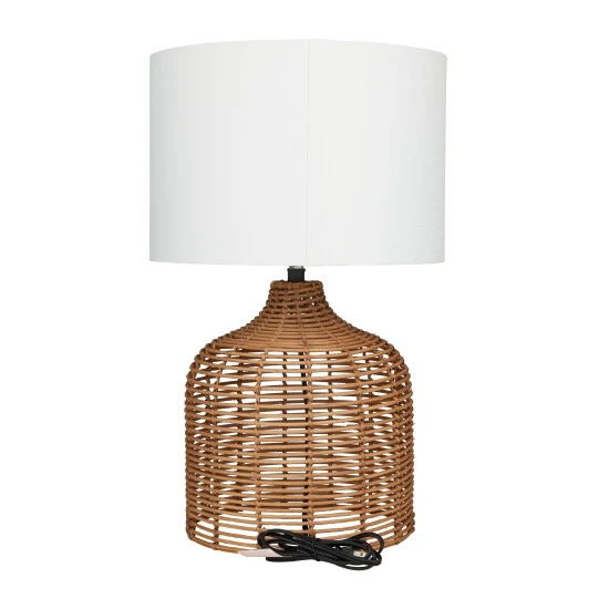 Coupon ๐ Studio 350 Polyester Natural Table Lamp - 15 X 15 X 25 Brown ๐ - Image 7