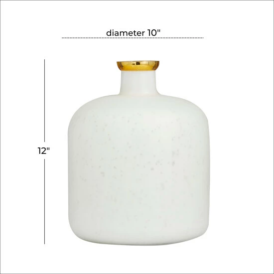 Outlet 👏 Studio 350 Glass Glam Vase 12 X 10 Blue 😀 - Image 6