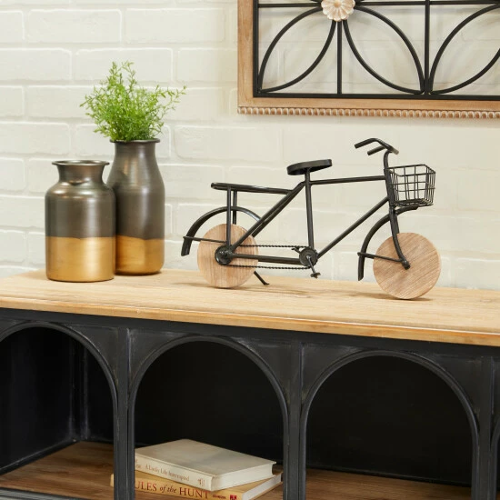 Outlet 🥰 Studio 350 Metal Eclectic Bike Sculpture - 17 X 5 X 10 White 🌟 - Image 6