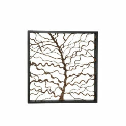 Brand new ๐ฅ Studio 350 Brown Wood Rustic Wall Decor Floral And Botanical 48 X 48 X 2 โค๏ธ