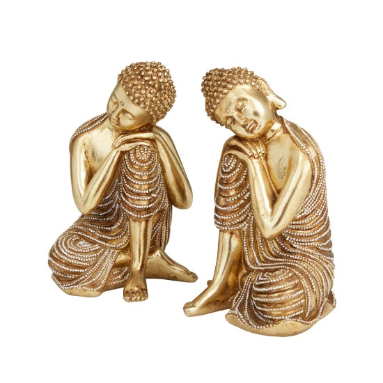 Best Pirce 🔔 Studio 350 Gold Polystone Traditional Sculptures (Set Of 2) - 5 X 4 X 7 ✔️ - Image 3