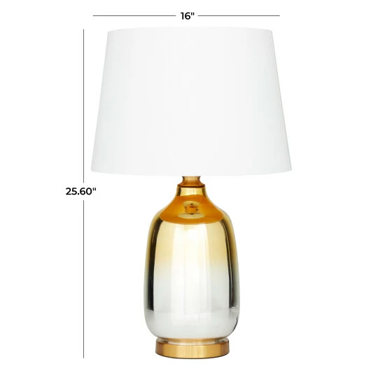 Best Pirce 😍 Studio 350 Gold Glass Glam Accent Lamp - 16 X 16 X 26 ❤️ - Image 5