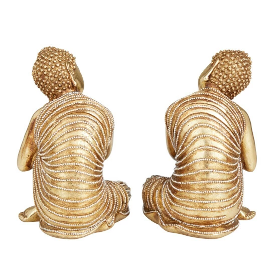 Best Pirce 🔔 Studio 350 Gold Polystone Traditional Sculptures (Set Of 2) - 5 X 4 X 7 ✔️ - Image 7