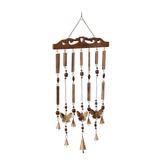 Outlet 🎁 Studio 350 Brown Wood Coastal Windchime 12 X 1 X 26 - 1 X 26 X 12 🔥 - Image 3