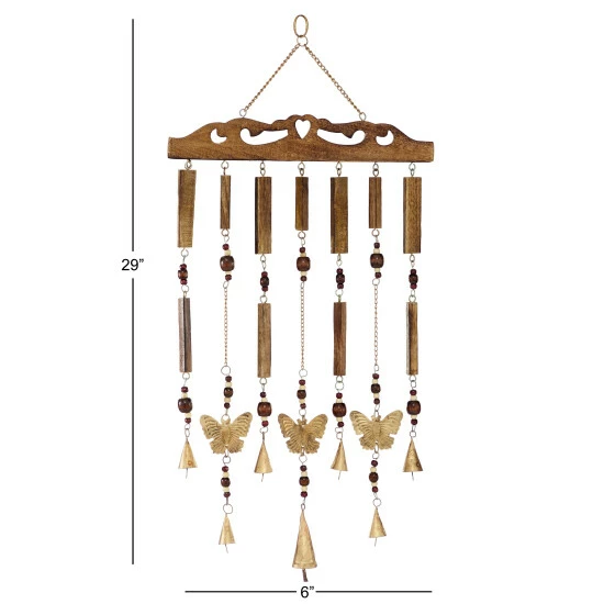 Outlet 🎁 Studio 350 Brown Wood Coastal Windchime 12 X 1 X 26 - 1 X 26 X 12 🔥 - Image 5