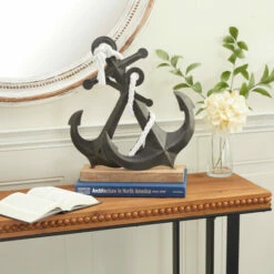 Deals 💯 Studio 350 Black Iron Traditional Sculpture Anchor 16 X 15 X 5 - 15 X 5 X 16 😀