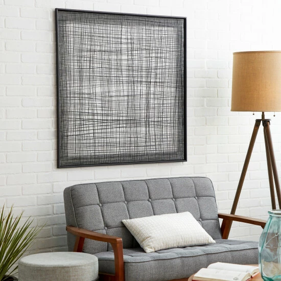Hot Sale 🎉 Studio 350 Black Iron Modern Wall Decor Abstract 40 X 40 X 1 ✔️ - Image 2